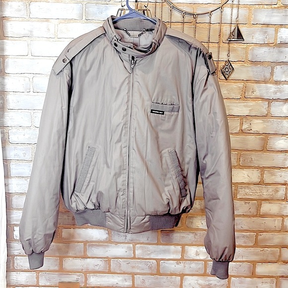 Members Only Vintage Smokey Grey Classic Iconic Racer Jacket, Men’s Sz 44/Medium - Picture 10 of 16